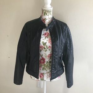 Black Faux Leather Jacket